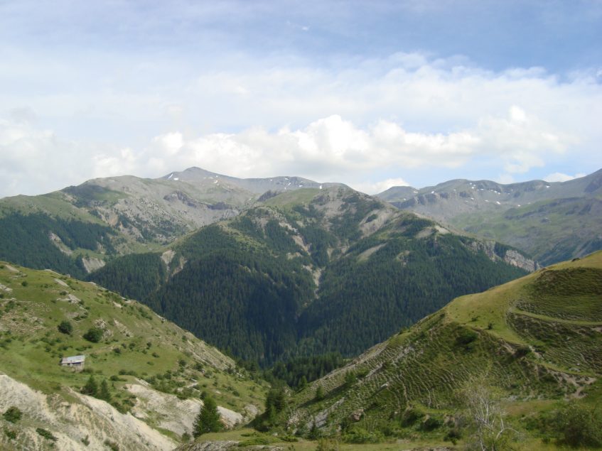 Uitzicht na de beklimming vanuit Roya