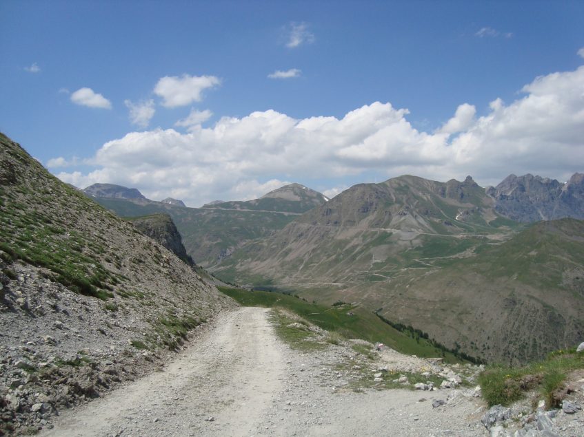 Uitzicht op de Col de la Bonette