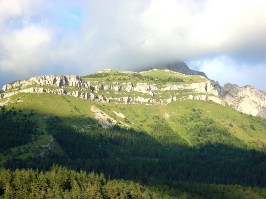 Een van de mooie uitzichten op de eerste dag in Parc du Vercors